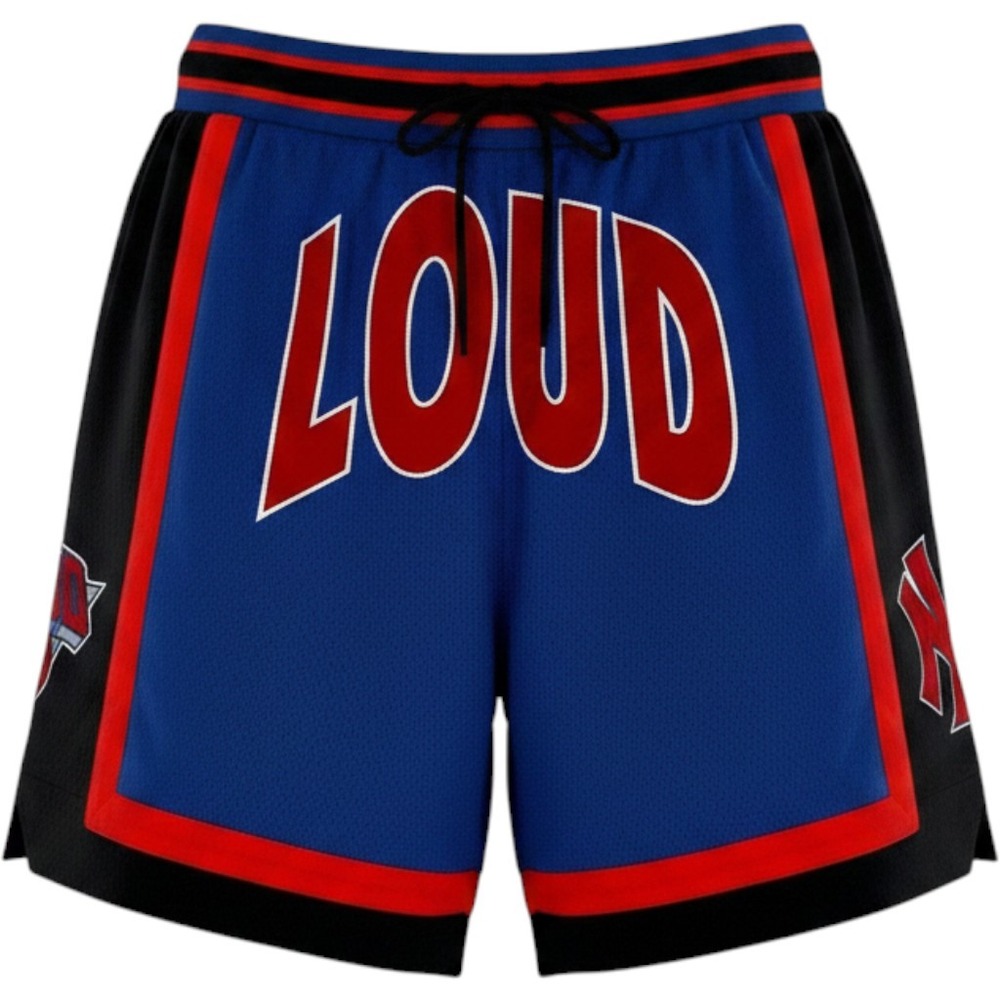 Rolling Loud Basketball Mesh Shorts Mens XL Blue Black Red NY Festival Merch‎